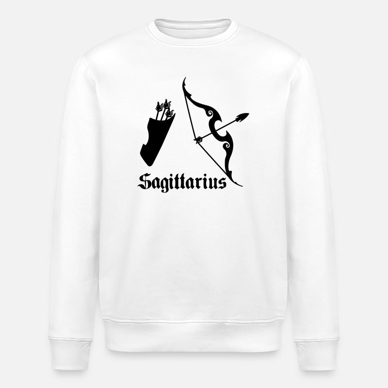 Arc et flèche Archer Sagittaire - Sweat bio ROLLER Stanley/Stella Unisexe - blanc