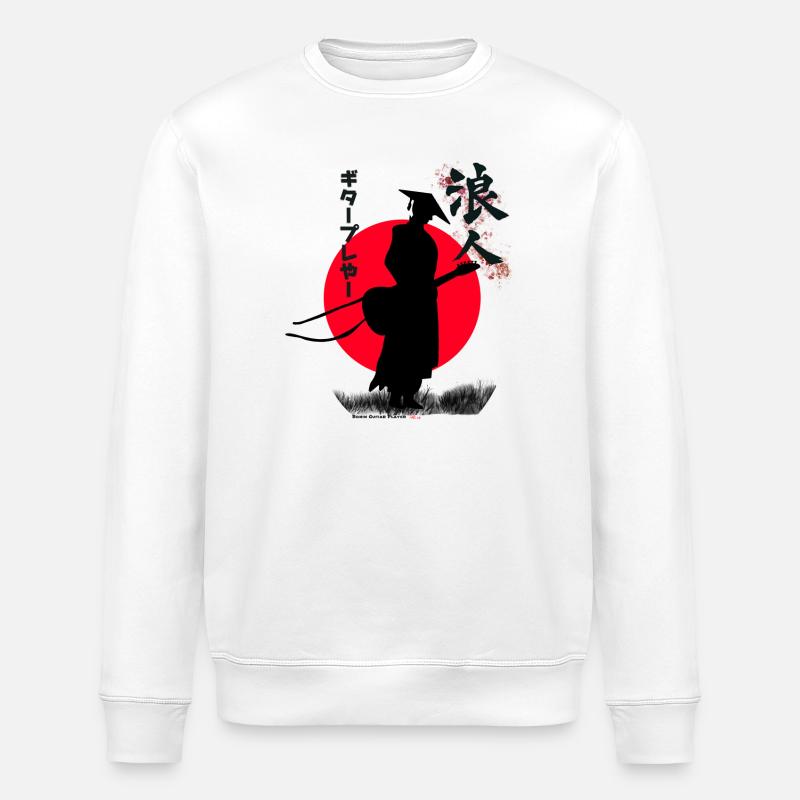 Ronin Guitar Player - Stanley/Stella Unisex Bio-Sweatshirt ROLLER - Weiß