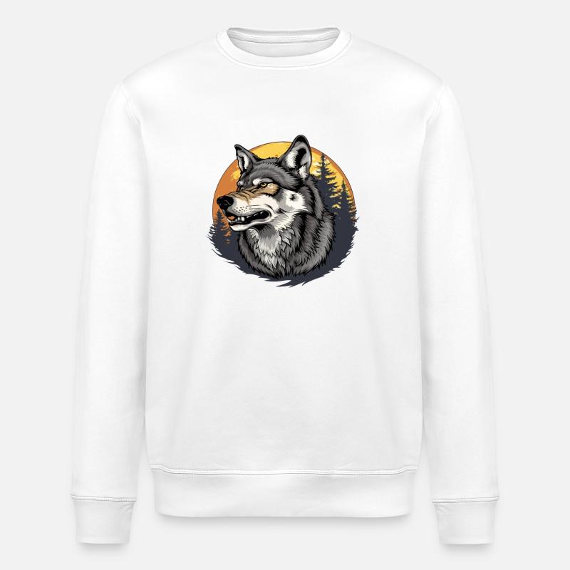 Wolfsblut - Stanley/Stella Unisex Bio-Sweatshirt ROLLER - Weiß