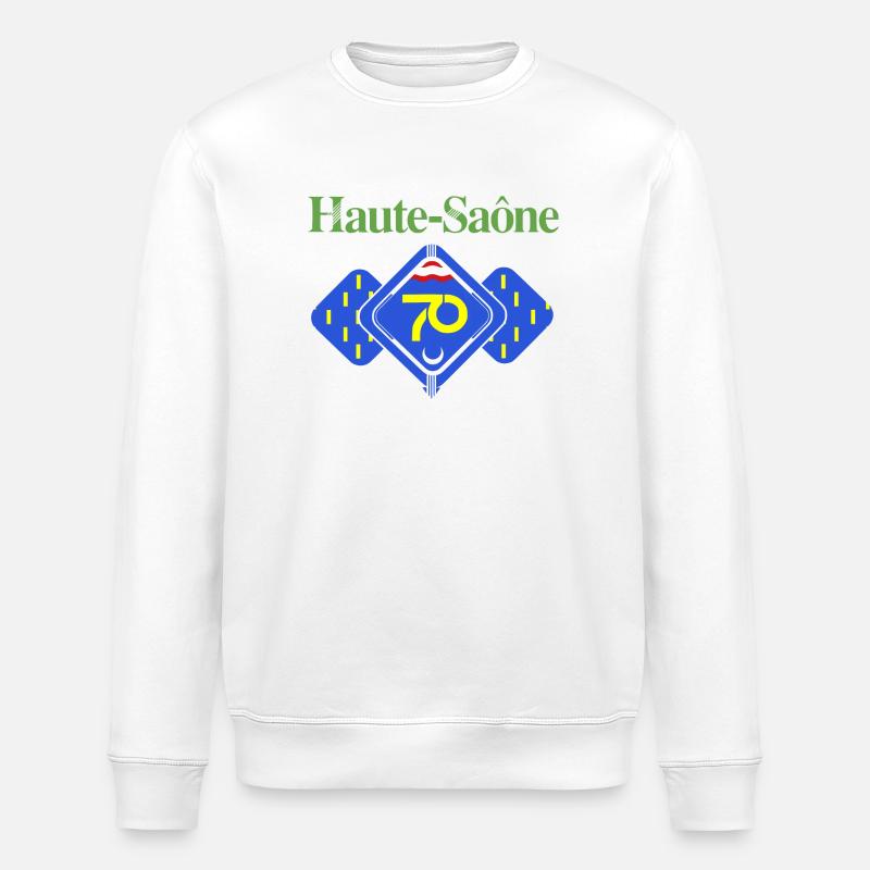 Haute-Saône - Sweat bio ROLLER Stanley/Stella Unisexe - blanc