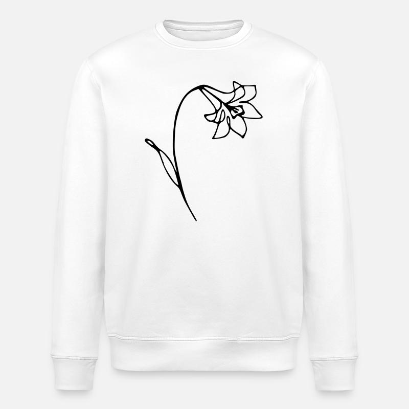 Narzisse - Stanley/Stella Unisex Bio-Sweatshirt ROLLER - Weiß