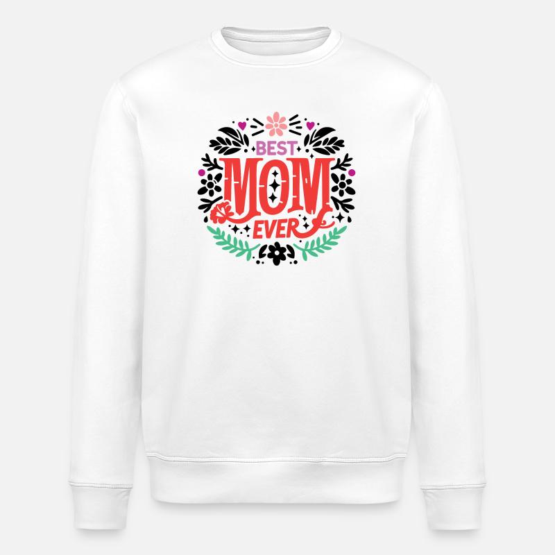 Beste Mutter aller Zeiten - Stanley/Stella Unisex Bio-Sweatshirt ROLLER - Weiß