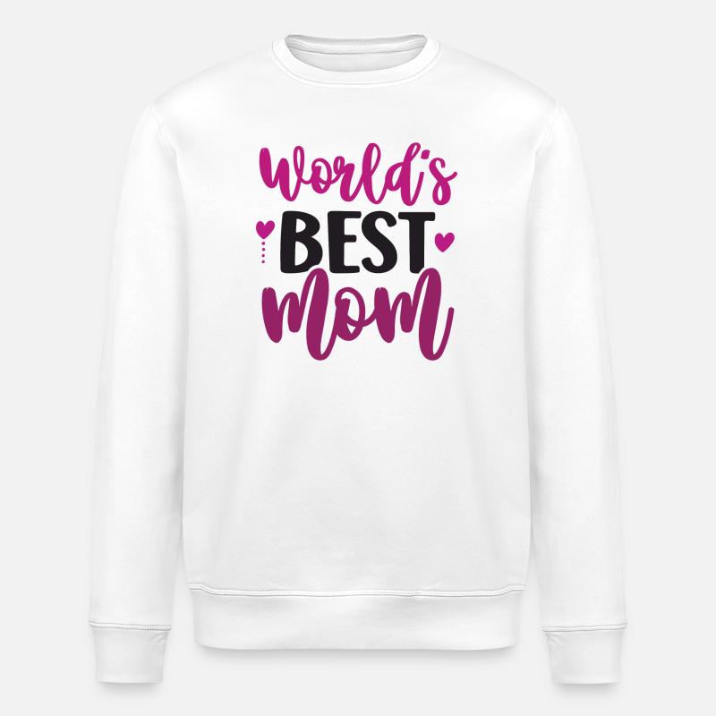 Die beste Mutter der Welt - Stanley/Stella Unisex Bio-Sweatshirt ROLLER - Weiß