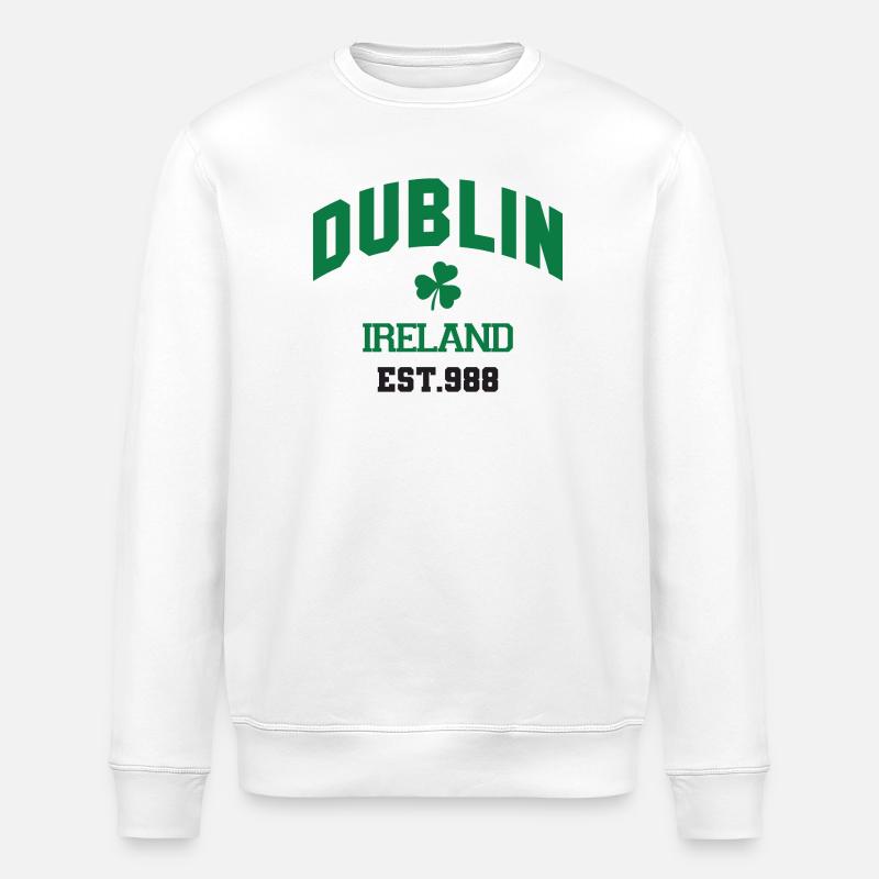 Dublin - Irland - Stanley/Stella Unisex Bio-Sweatshirt ROLLER - Weiß