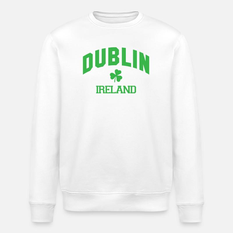 Dublin - Irland - Stanley/Stella Unisex Bio-Sweatshirt ROLLER - Weiß