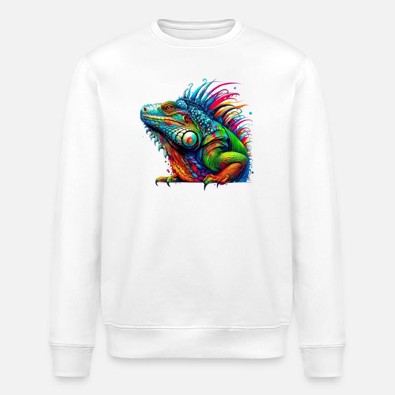 Leguan - Stanley/Stella Unisex Bio-Sweatshirt ROLLER - Weiß