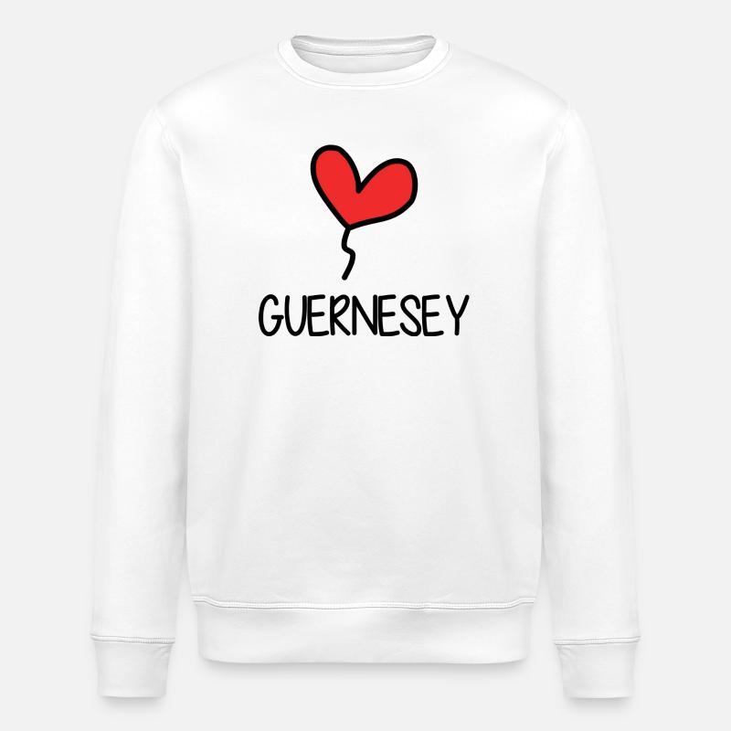 GUERNSEY - Stanley/Stella Unisex Bio-Sweatshirt ROLLER - Weiß