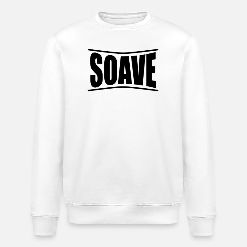 T-Shirt Soave T-Shirt Geschenkidee - Stanley/Stella Unisex Bio-Sweatshirt ROLLER - Weiß