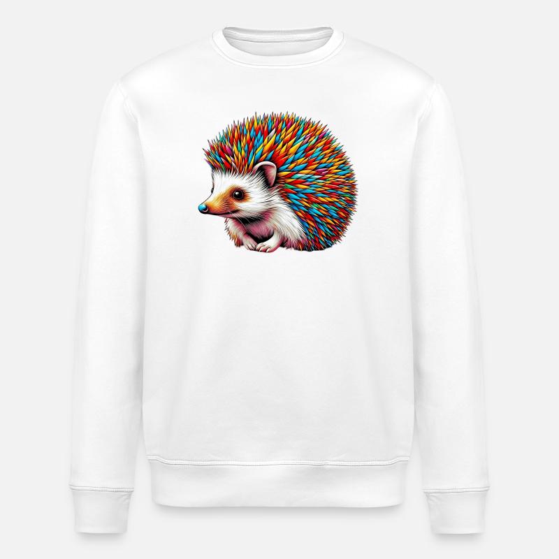 Igel - Stanley/Stella Unisex Bio-Sweatshirt ROLLER - Weiß