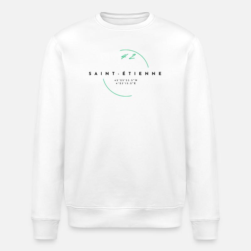 Saint-Étienne - Geschenk - Hollywood - Stanley/Stella Unisex Bio-Sweatshirt ROLLER - Weiß