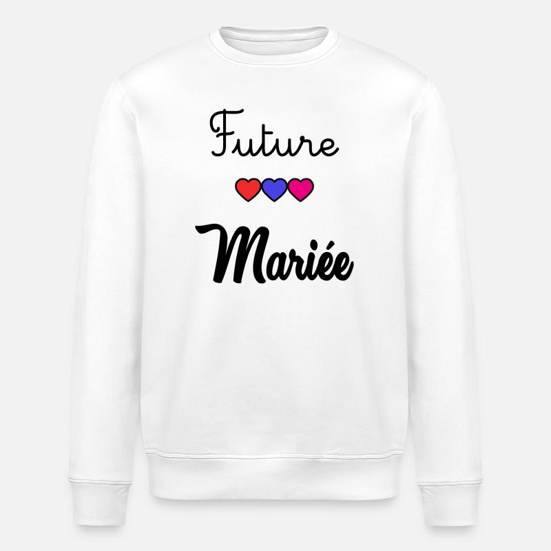 FUTURE MARIEE - Sweat bio ROLLER Stanley/Stella Unisexe - blanc