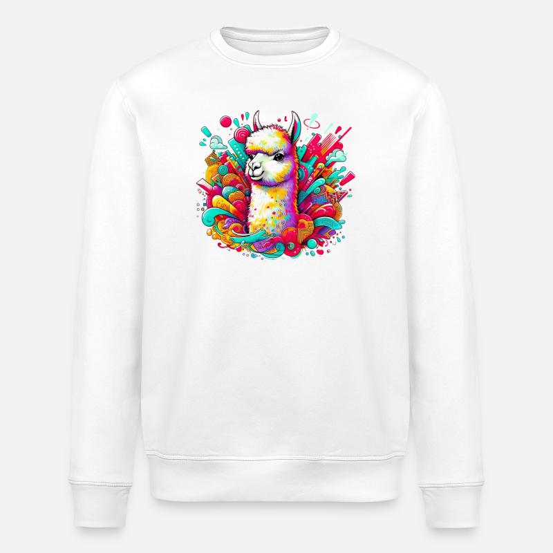 Alpaga - Sweat bio ROLLER Stanley/Stella Unisexe - blanc