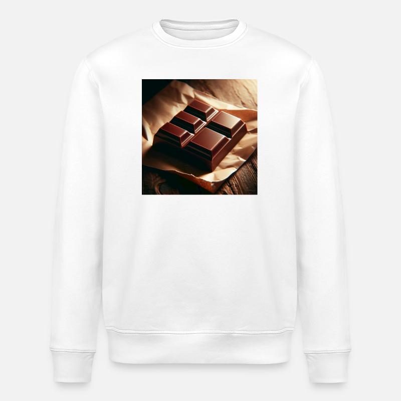 Schokolade - Stanley/Stella Unisex Bio-Sweatshirt ROLLER - Weiß