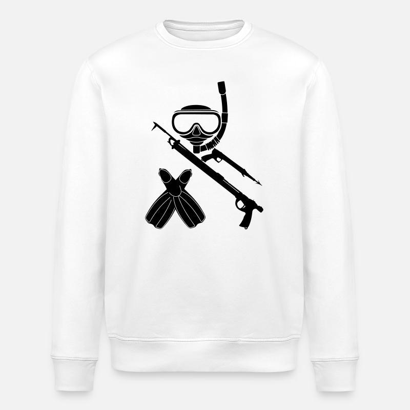Équipement de plongée en apnée Harpoon - Sweat bio ROLLER Stanley/Stella Unisexe - blanc