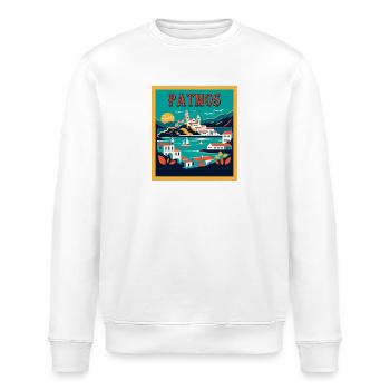 Patmos Griechenland Urlaub Ferien Reisen - Stanley/Stella Unisex Bio-Sweatshirt ROLLER - Weiß - Vorne - Nik (191cm)