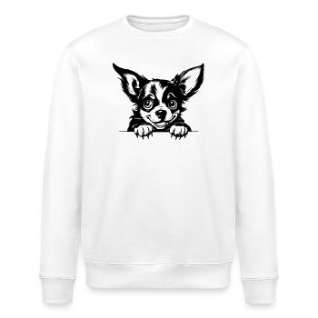 Chihuahua coquin - Sweat bio ROLLER Stanley/Stella Unisexe - blanc - Devant - Nik (191cm)