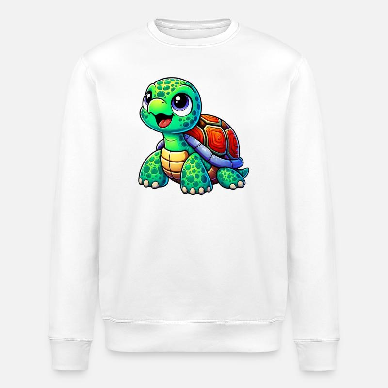 Tortue - Sweat bio ROLLER Stanley/Stella Unisexe - blanc