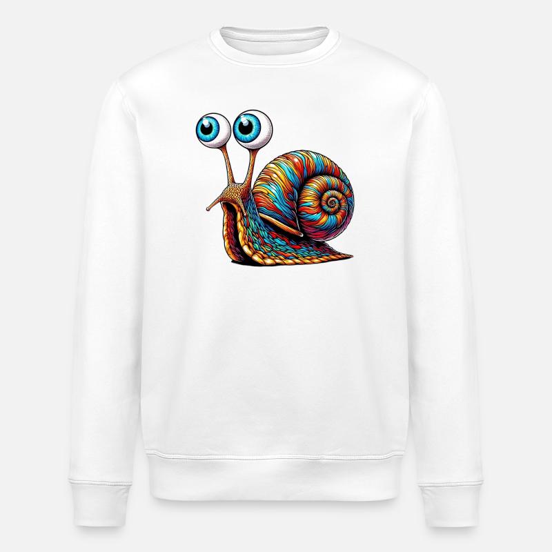 Escargot - Sweat bio ROLLER Stanley/Stella Unisexe - blanc