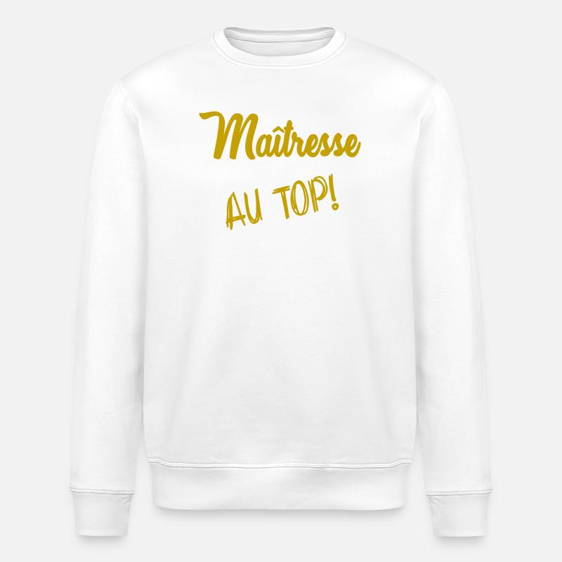 MAÎTRESSE - Sweat bio ROLLER Stanley/Stella Unisexe - blanc