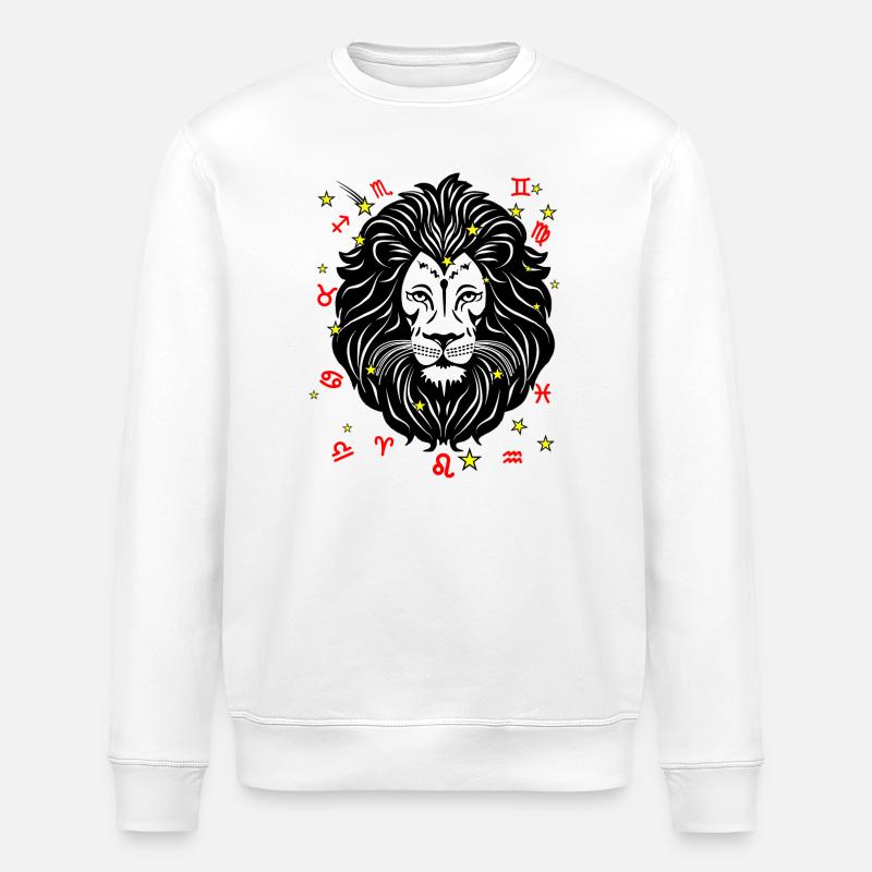 Sternzeichen Stern Logo Löwe - Stanley/Stella Unisex Bio-Sweatshirt ROLLER - Weiß