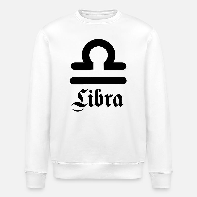 Weegschaal Waage - Stanley/Stella Unisex Bio-Sweatshirt ROLLER - Weiß