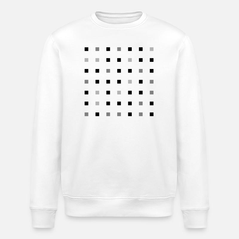 Square Grid - Stanley/Stella ROLLER Unisex Organic Sweatshirt - white