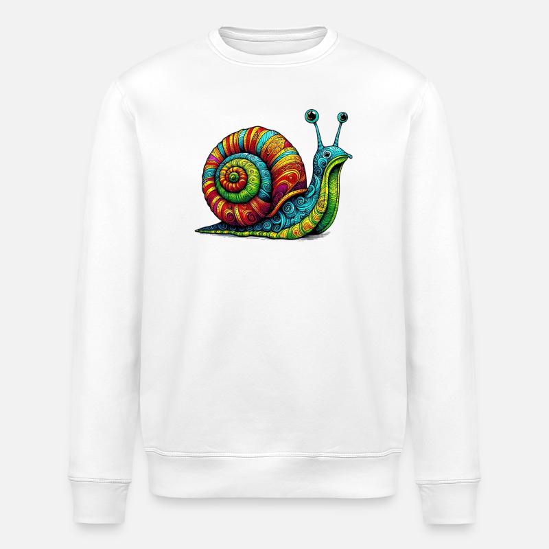 Escargot - Sweat bio ROLLER Stanley/Stella Unisexe - blanc