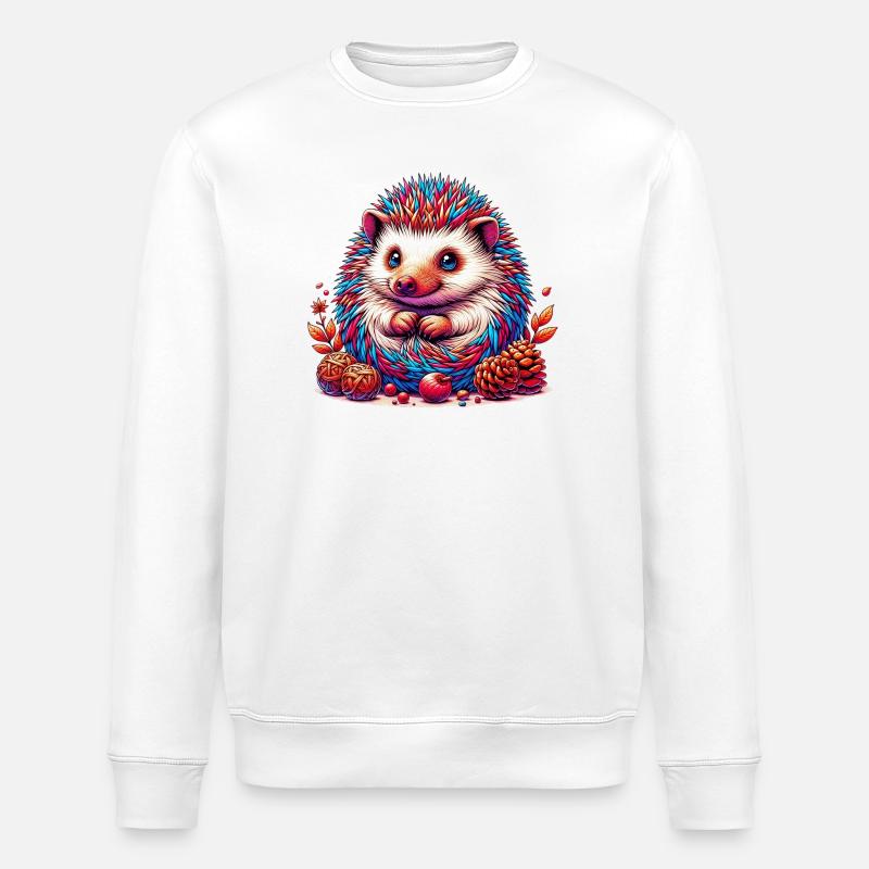Igel - Stanley/Stella Unisex Bio-Sweatshirt ROLLER - Weiß