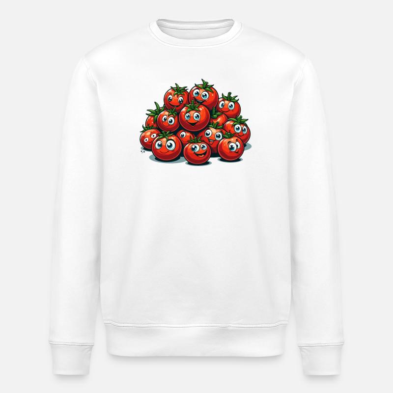 Tomate Tomate Drôle Cadeau D’ - Sweat bio ROLLER Stanley/Stella Unisexe - blanc