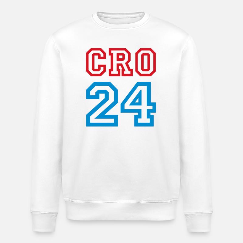Croatia Kroatien - Stanley/Stella Unisex Bio-Sweatshirt ROLLER - Weiß