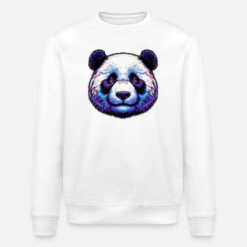 Panda - Sweat bio ROLLER Stanley/Stella Unisexe - blanc