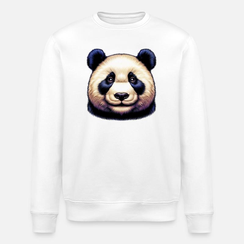 Panda - Sweat bio ROLLER Stanley/Stella Unisexe - blanc