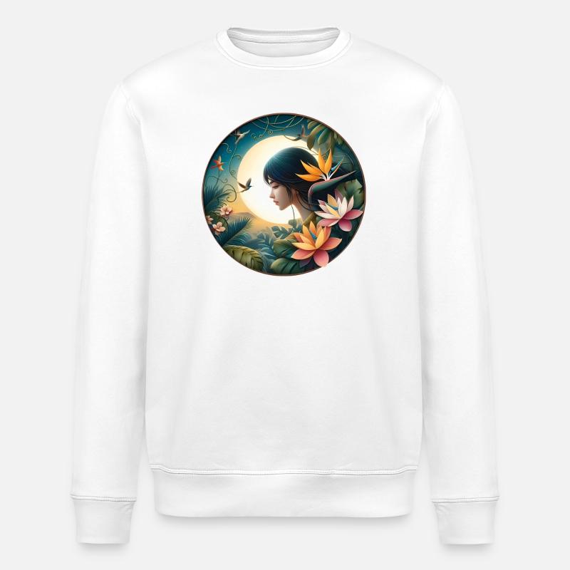 Paradise Night - Stanley/Stella Unisex Bio-Sweatshirt ROLLER - Weiß