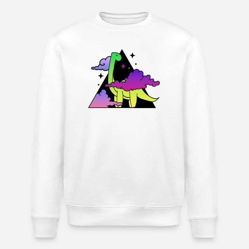 Dino montain - Sweat bio ROLLER Stanley/Stella Unisexe - blanc