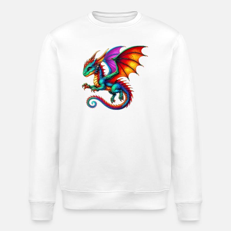 Dragon - Sweat bio ROLLER Stanley/Stella Unisexe - blanc