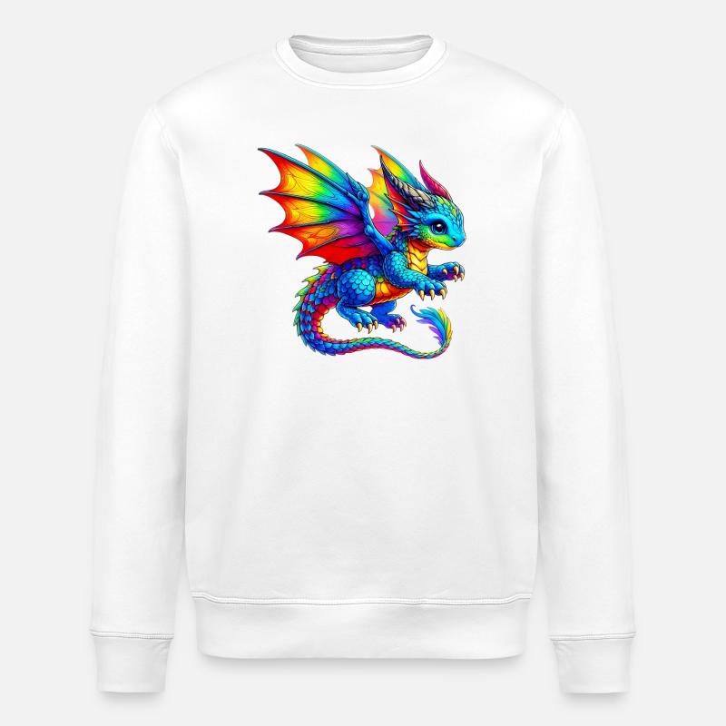 Drache - Stanley/Stella Unisex Bio-Sweatshirt ROLLER - Weiß