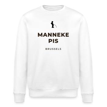 Manneken Piss Brüssel - Stanley/Stella Unisex Bio-Sweatshirt ROLLER - Weiß - Vorne - Nik (191cm)