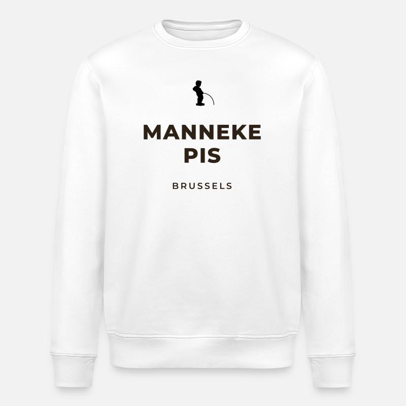 Manneken Piss Brüssel - Stanley/Stella Unisex Bio-Sweatshirt ROLLER - Weiß