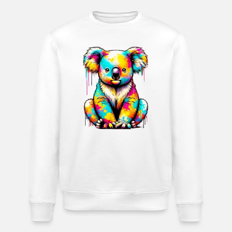 Koala - Stanley/Stella Unisex Bio-Sweatshirt ROLLER - Weiß