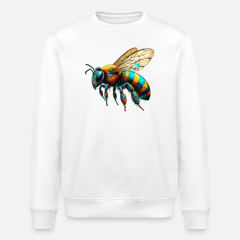 Biene - Stanley/Stella Unisex Bio-Sweatshirt ROLLER - Weiß