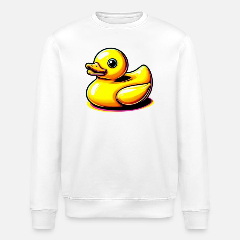 Caneton Canard Canard - Sweat bio ROLLER Stanley/Stella Unisexe - blanc
