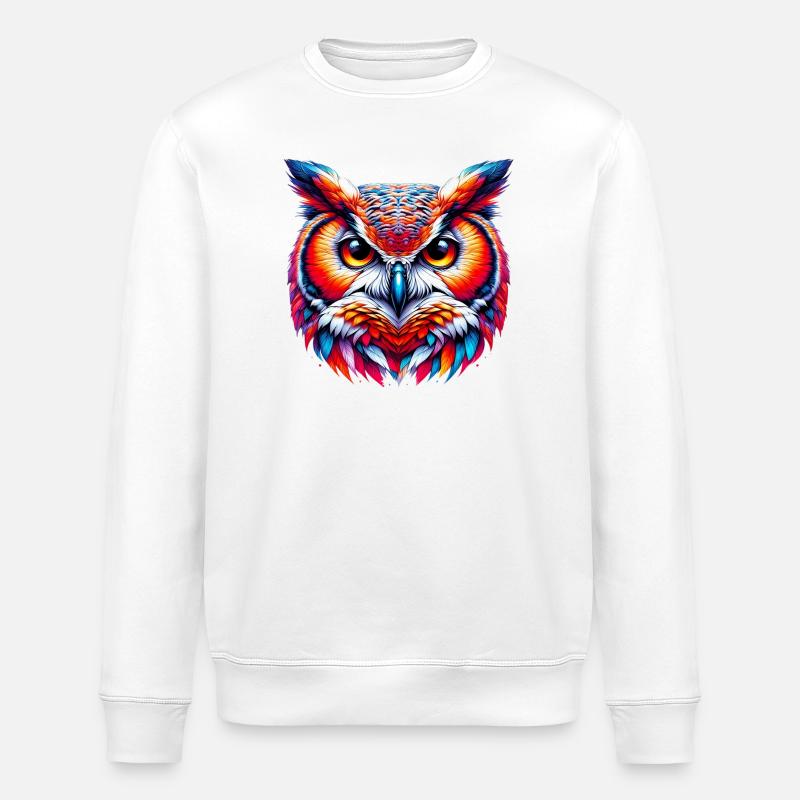 Hibou - Sweat bio ROLLER Stanley/Stella Unisexe - blanc