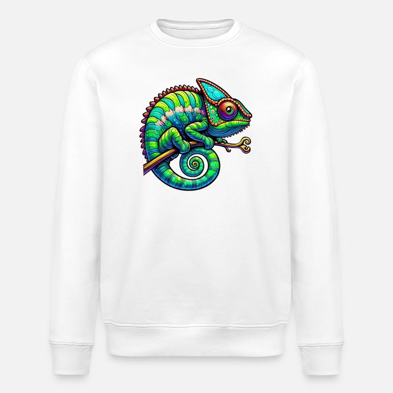 Caméléon - Sweat bio ROLLER Stanley/Stella Unisexe - blanc