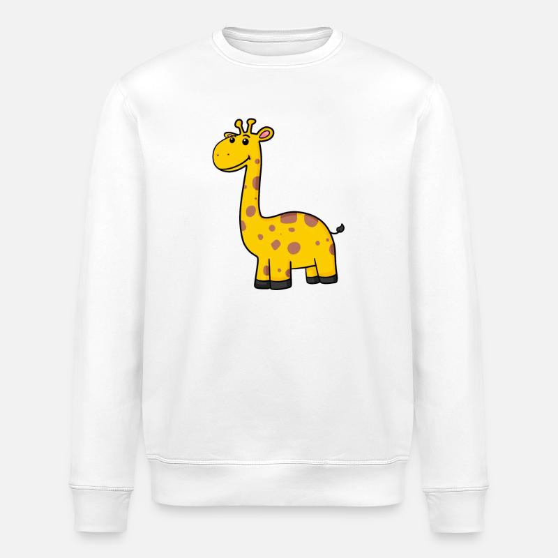 Giraffe - Stanley/Stella ROLLER Unisex Organic Sweatshirt - white