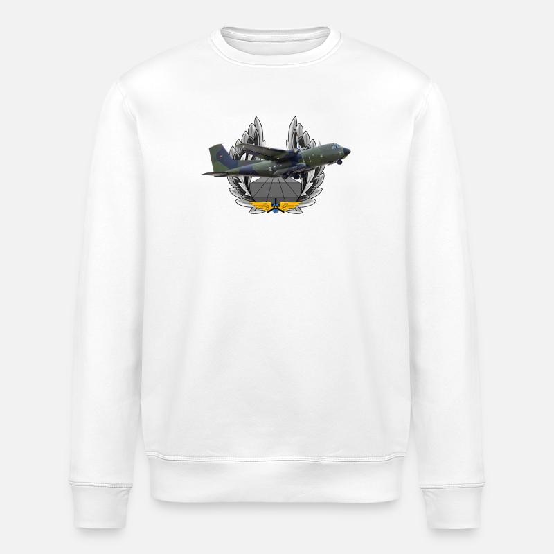 C-160 Transall - Stanley/Stella Unisex Bio-Sweatshirt ROLLER - Weiß