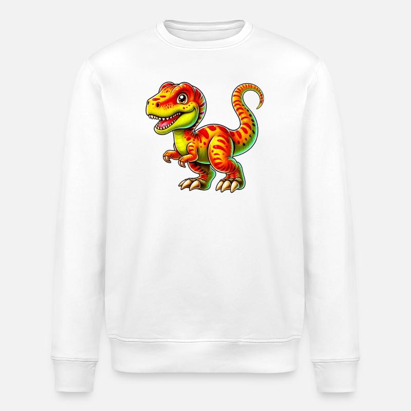 Dinosaure - Sweat bio ROLLER Stanley/Stella Unisexe - blanc