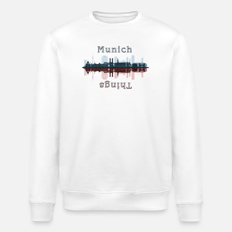 Munich things - Stanley/Stella ROLLER Unisex Organic Sweatshirt - white