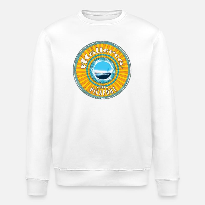 Mallorca Can Picafort - Stanley/Stella Unisex Bio-Sweatshirt ROLLER - Weiß