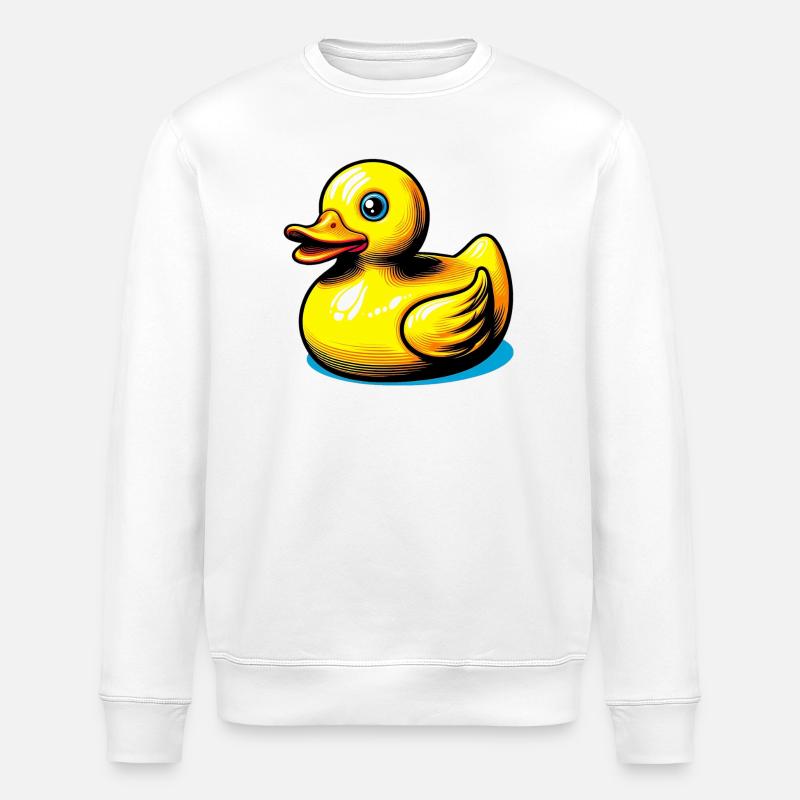 Duckling Duck Duck - Stanley/Stella ROLLER Unisex Organic Sweatshirt - white