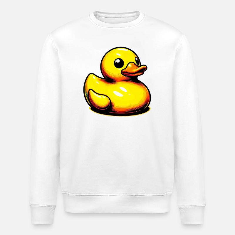 Caneton Canard Canard - Sweat bio ROLLER Stanley/Stella Unisexe - blanc